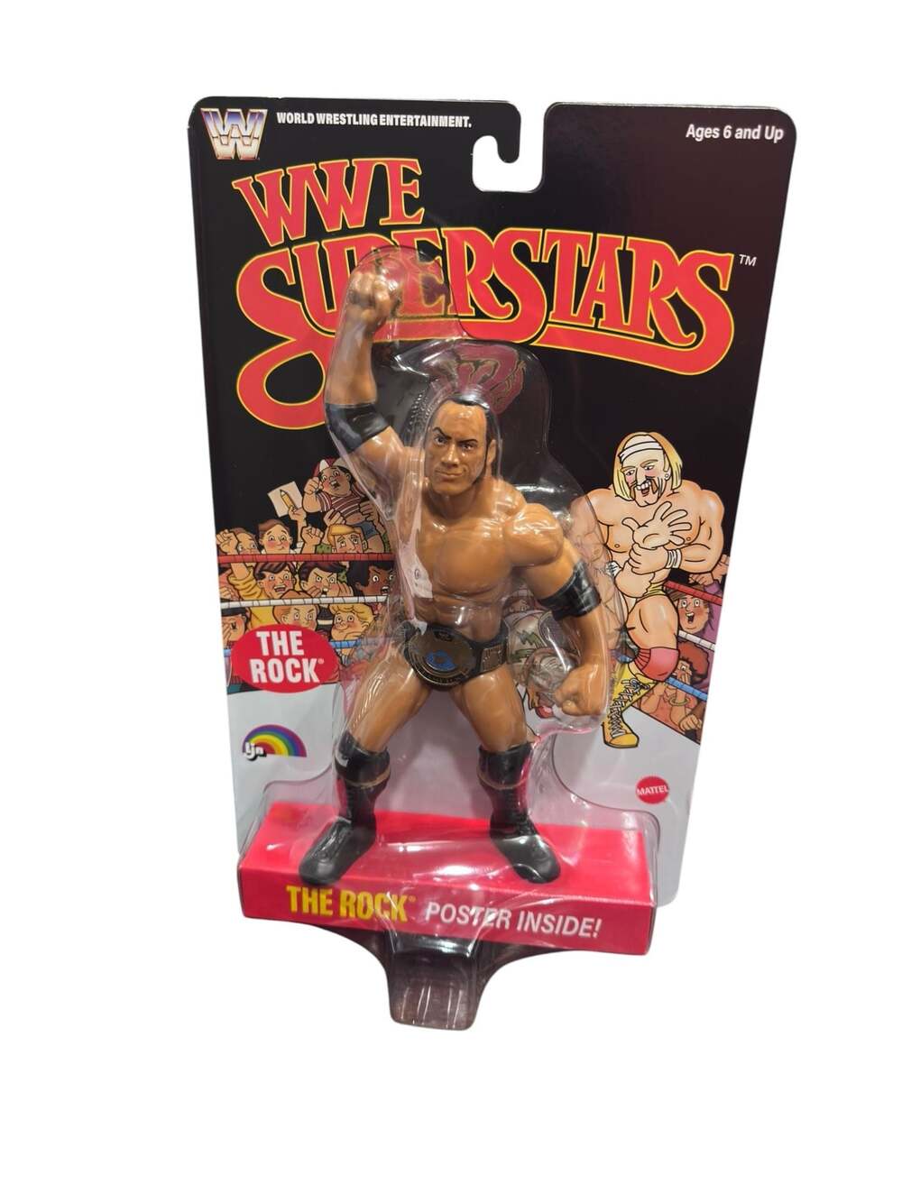 Mattel WWE Superstars The Rock LJN-Style Retro Action Figure
